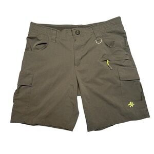 Mens Loco Skailz Mens‎ Harbor Performance Cargo Shorts - Black, Size 34